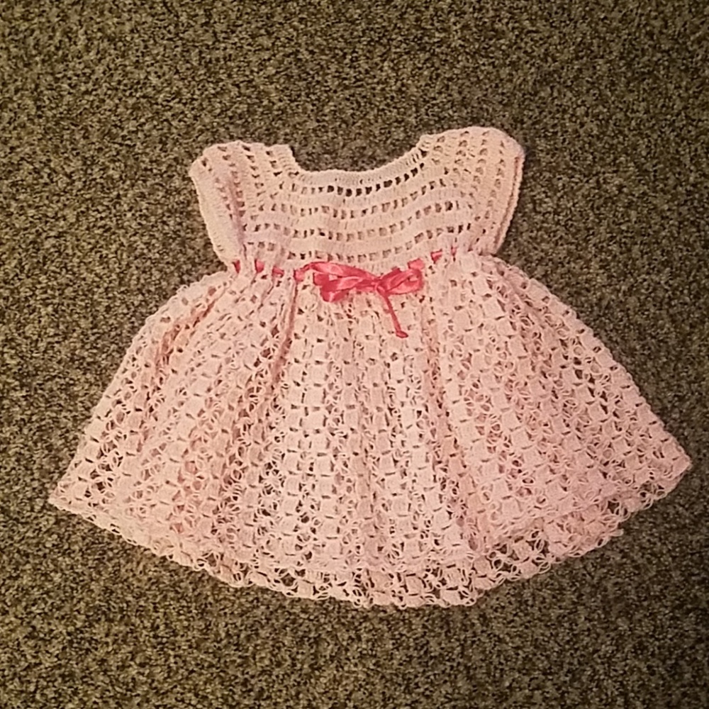 Vintage Crochet Small Dress